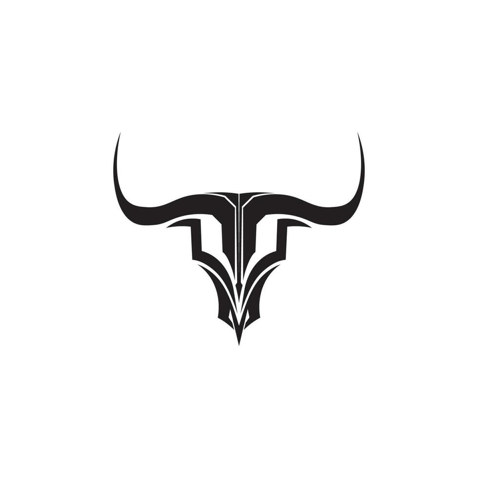 Bull horn logo and symbols template icons app vector