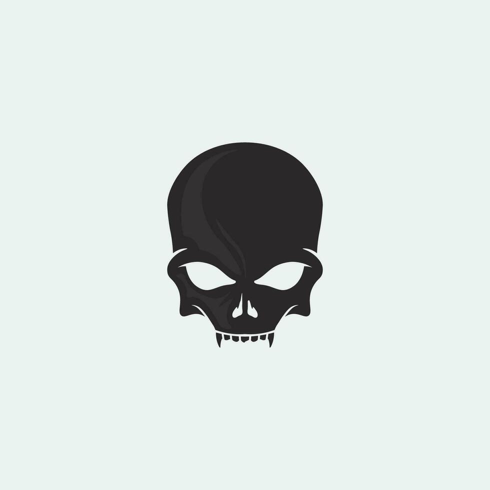 skull and bones icon logo design vector graphic illustration symbol