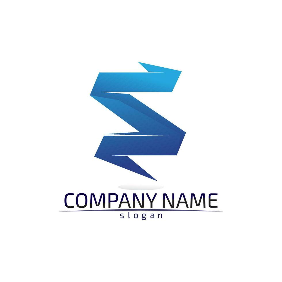 Business corporate letter S logo design vector design