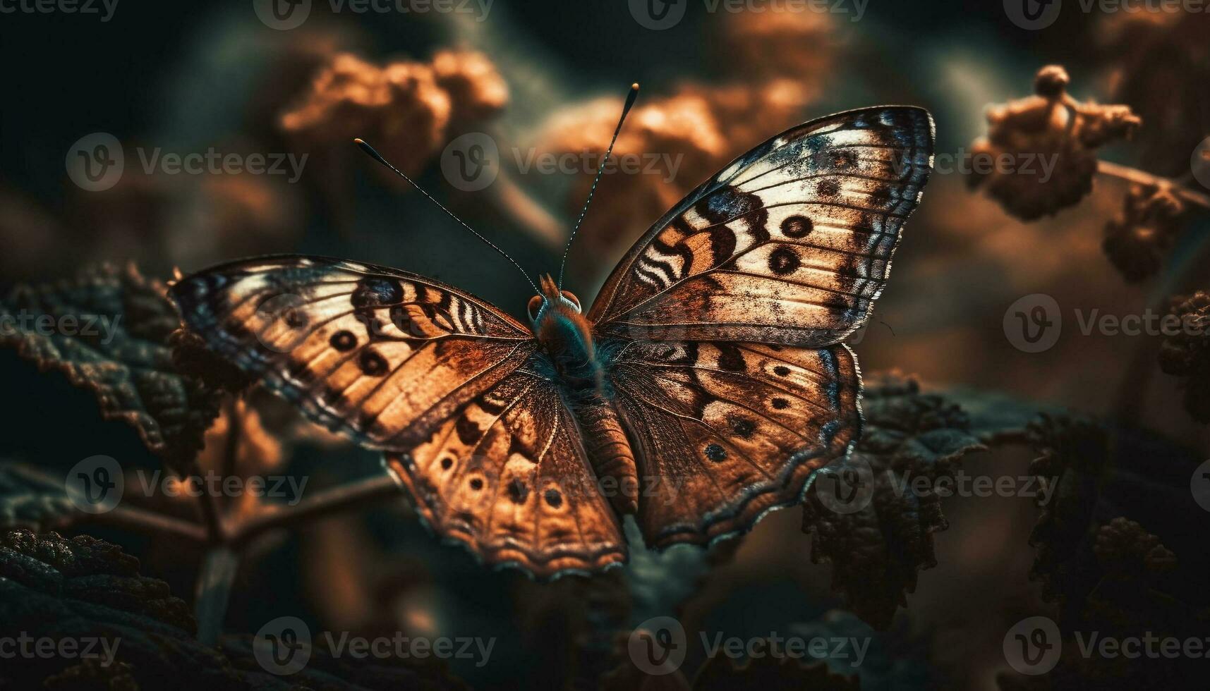 butterfly wing, fragile beauty in nature generated by AI photo