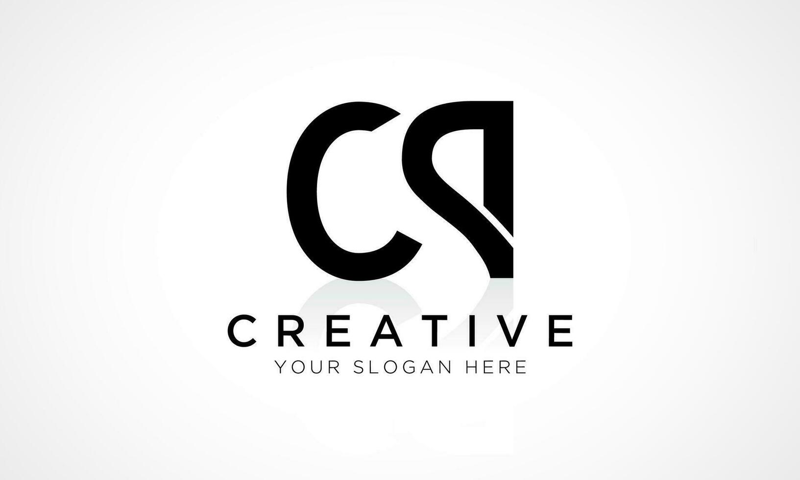 CP Letter Logo Design Vector Template. Alphabet Initial Letter CP Logo Design With Glossy Reflection Business Illustration.
