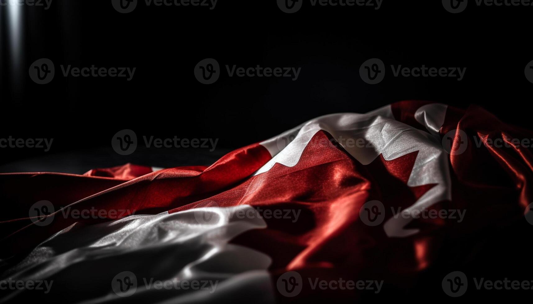 americano bandera ondulación con orgullo en el noche generativo ai foto