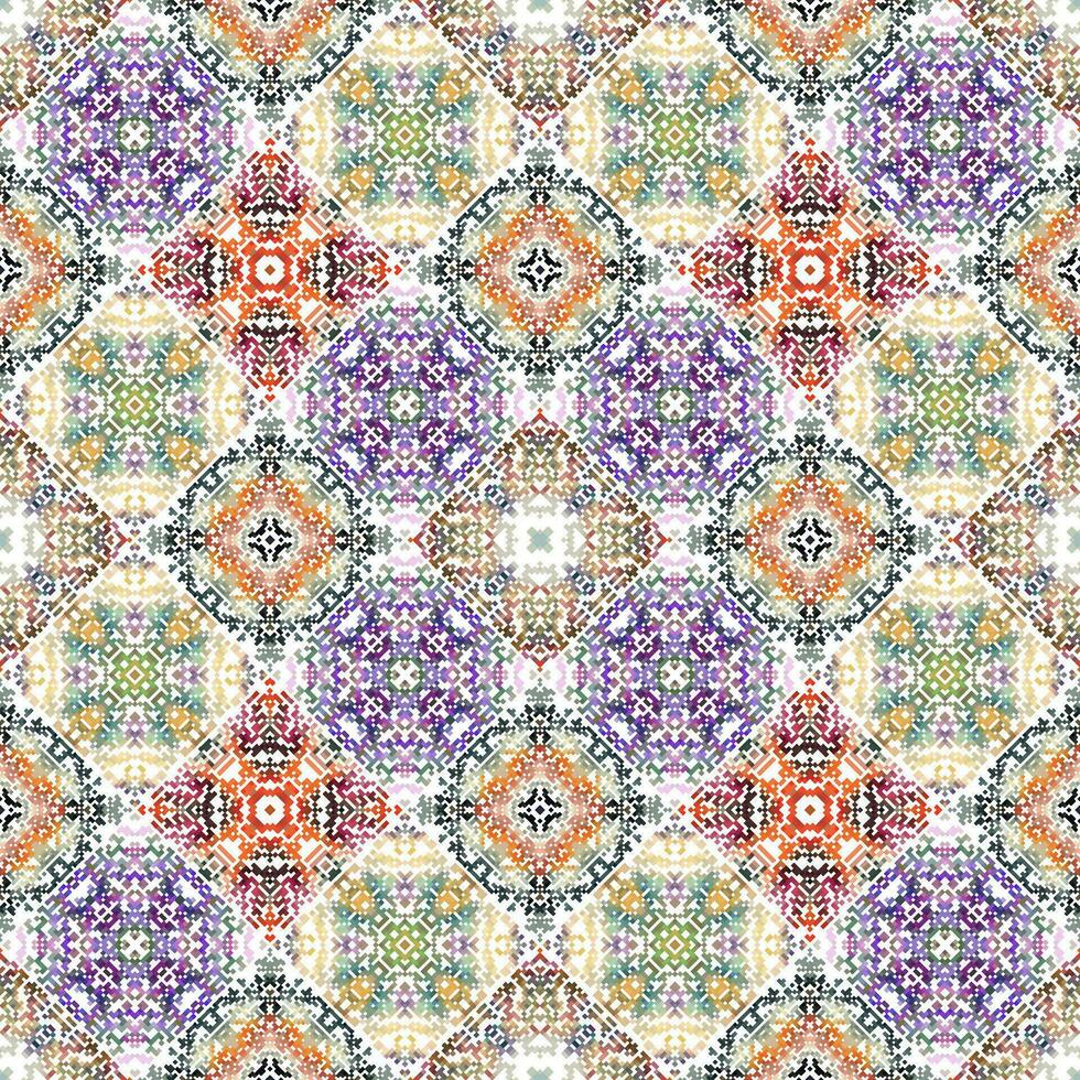 Vintage ceramic tiles wall decoration. geometric ceramic tiles wall background. vector