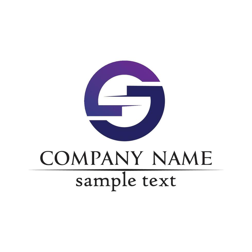 Business corporate letter S logo design vector design