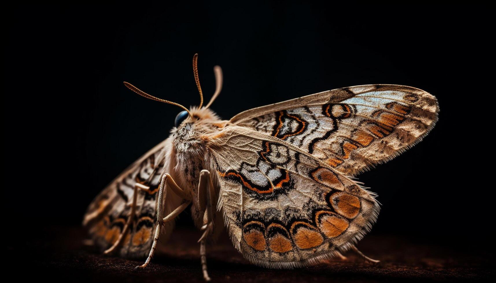 vibrante mariposa ala vitrinas belleza en naturaleza generado por ai foto