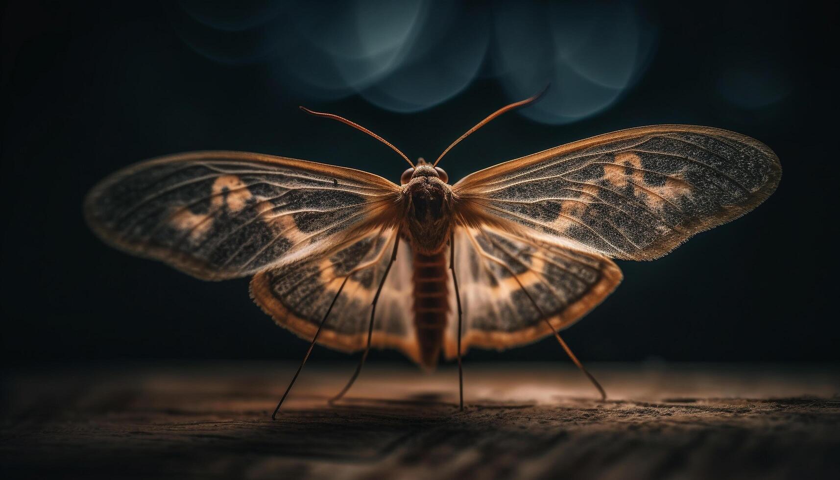 mariposa ala, belleza en naturaleza generado por ai foto