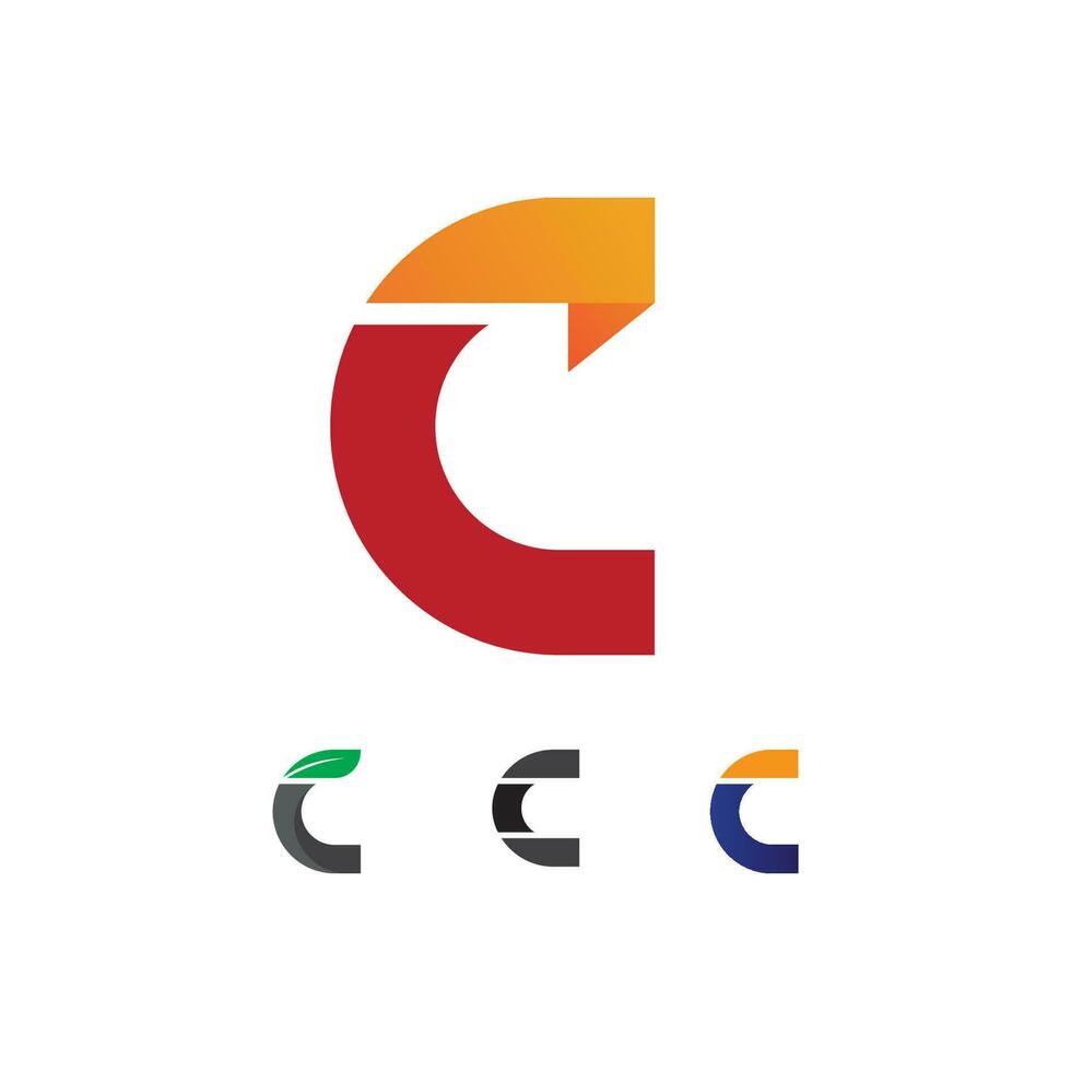 c logo para vitamina y fuente c carta identidad y diseño de negocios vector