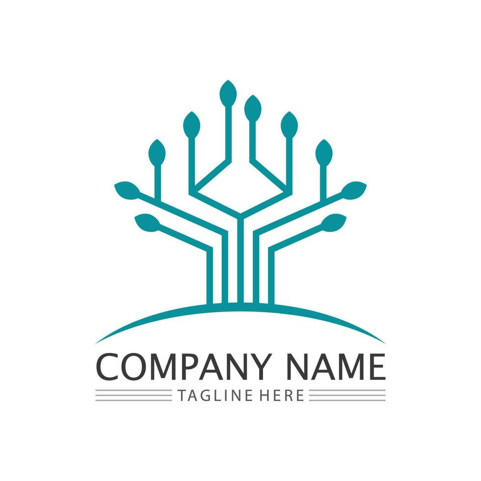 Eco Energy Vector Logo with leaf symbol. Green color with flash or thunder graphic. Nature and electricity renewable. This logo is suitable for technology, recycle, organic.