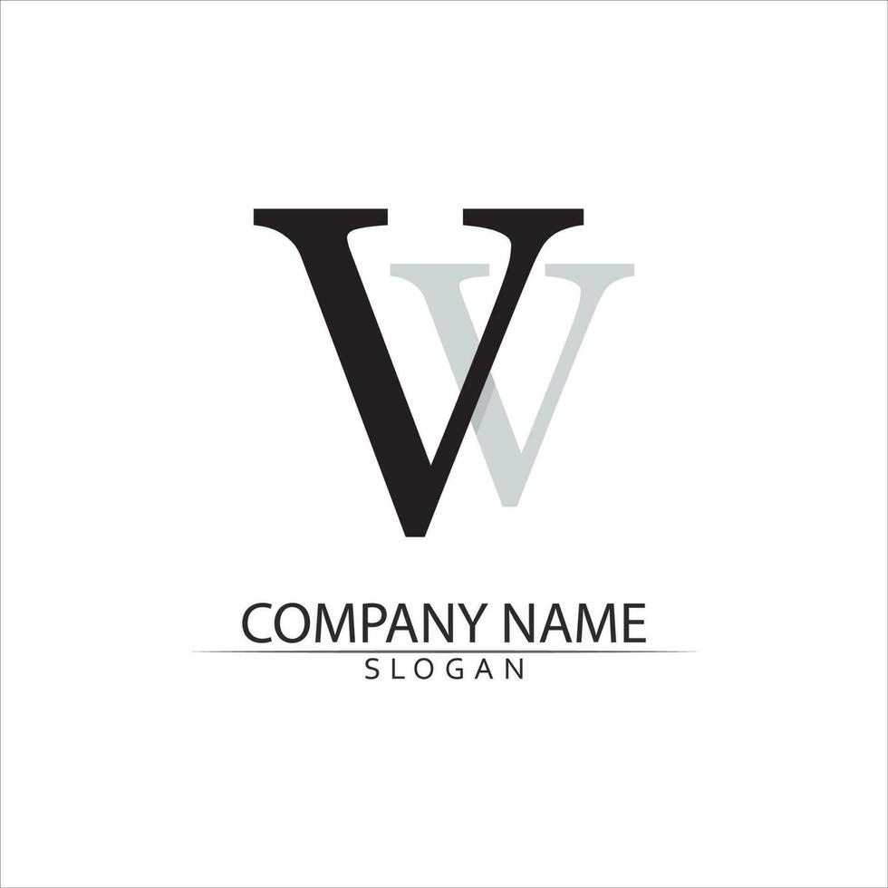 V Letter Logo Template vector