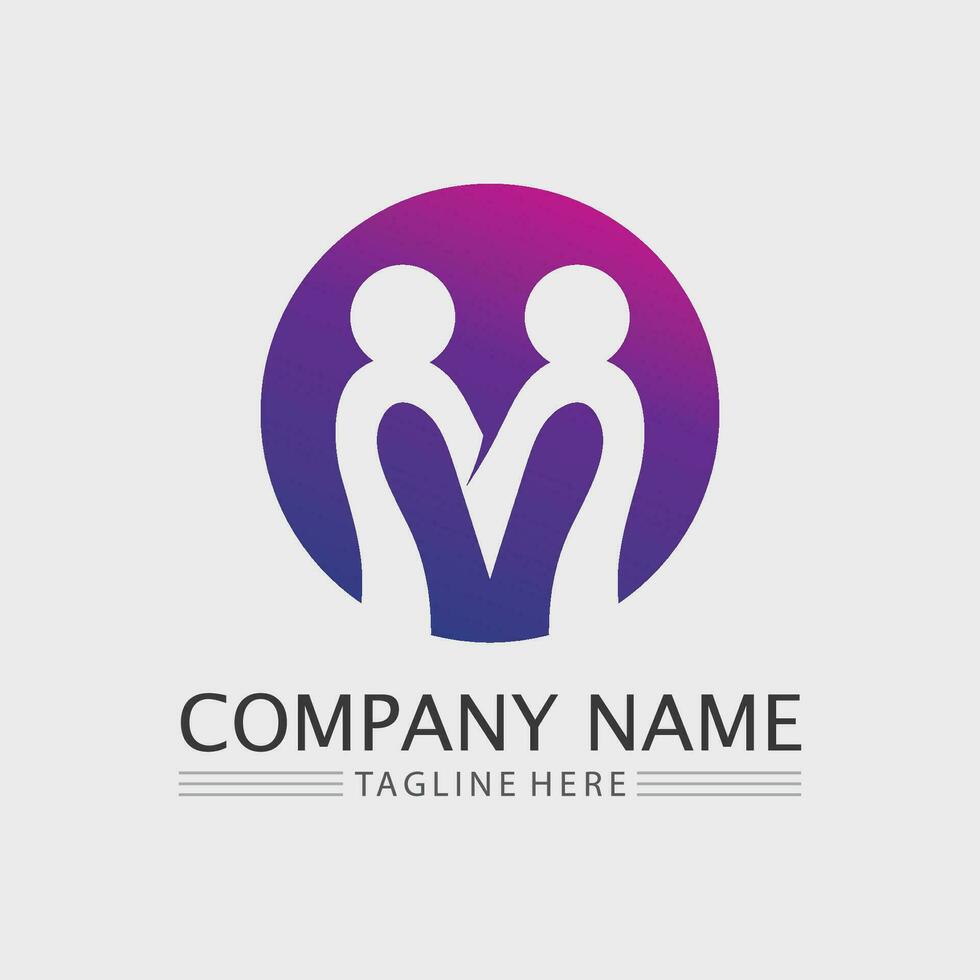 M letter an M font logo design vector identity icon sign