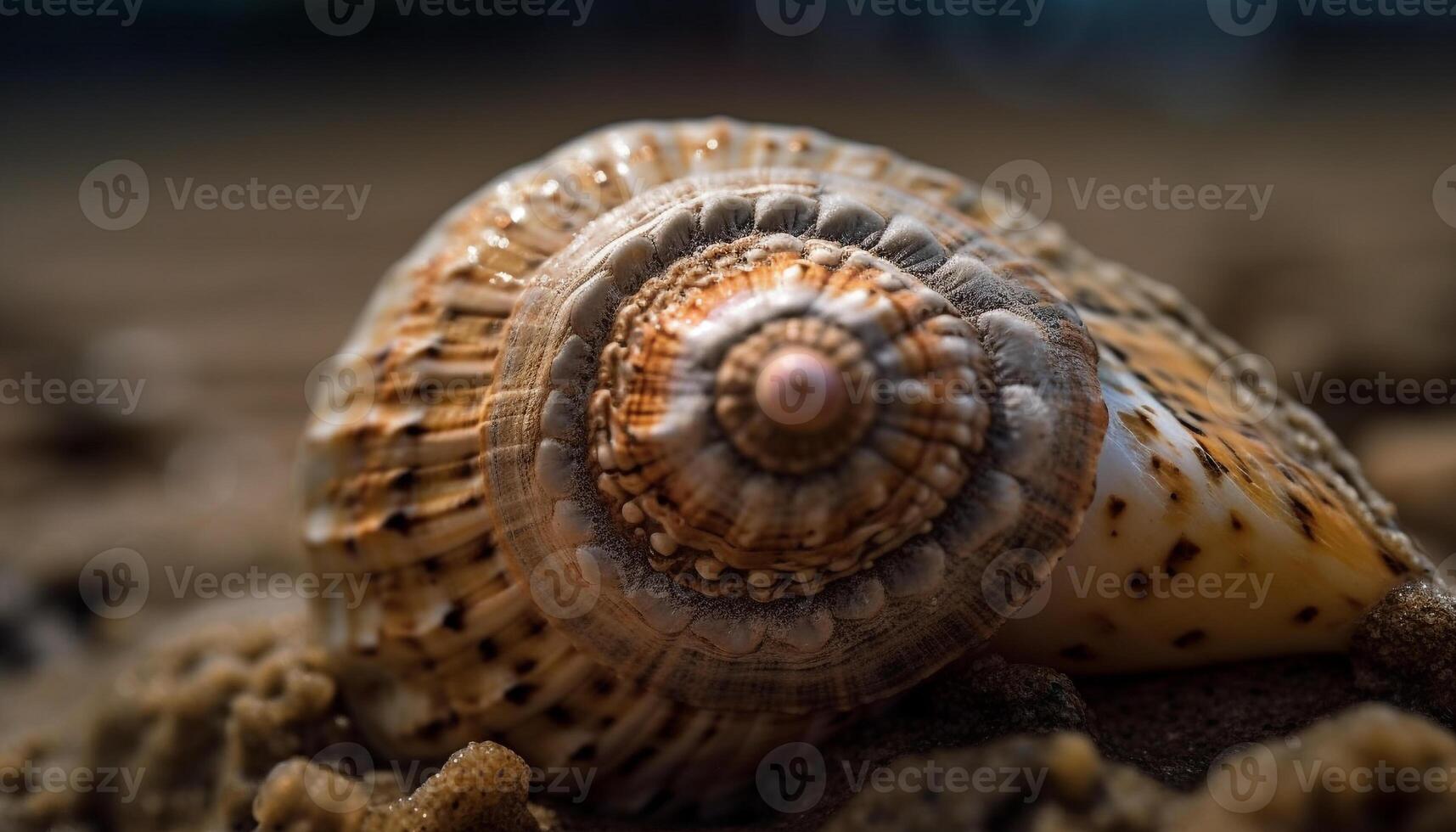 Beautiful seashell collection showcases nature intricate patterns generated by AI photo