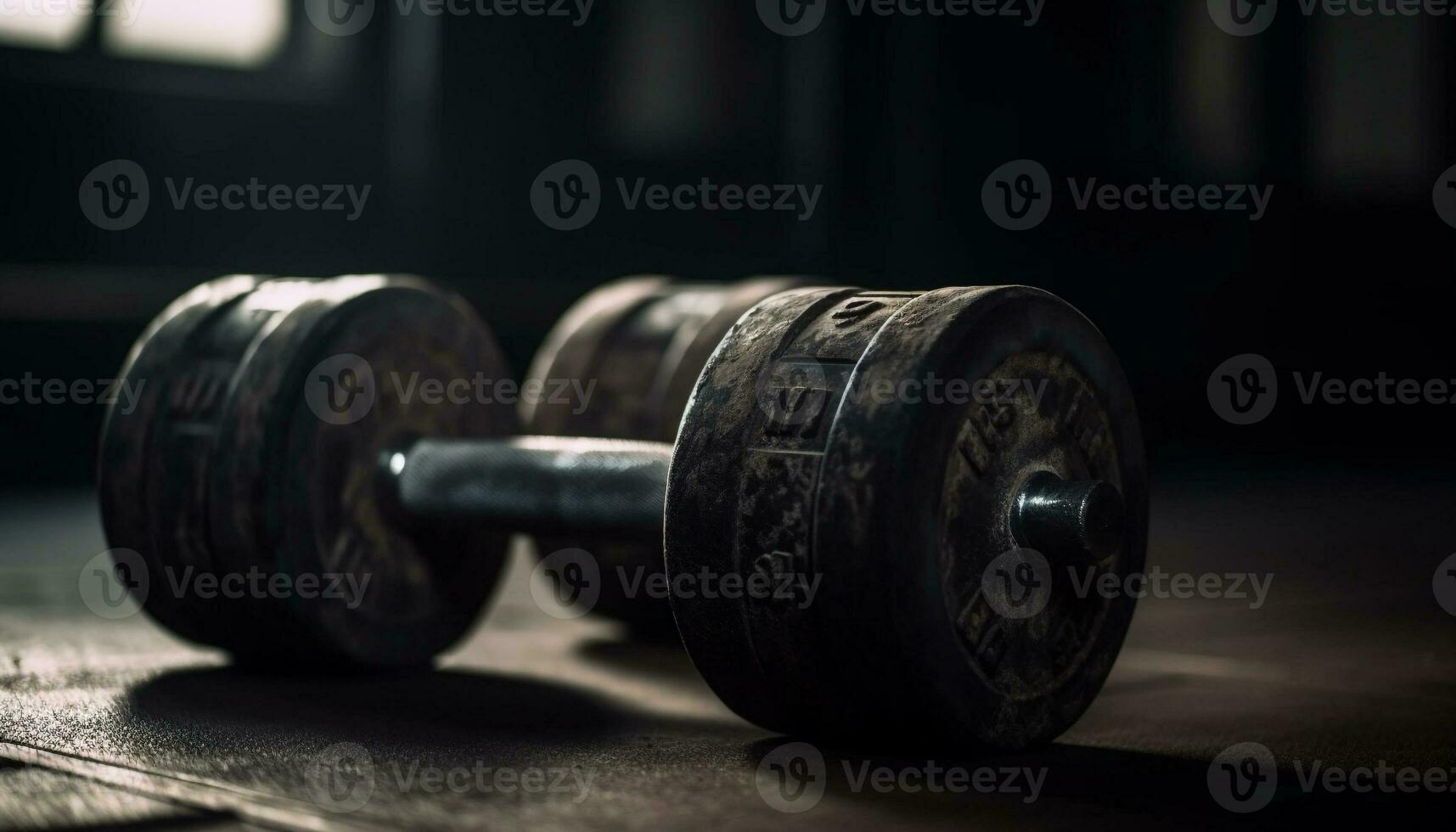 muscular atleta cosecha arriba pesado metal pesos generado por ai foto