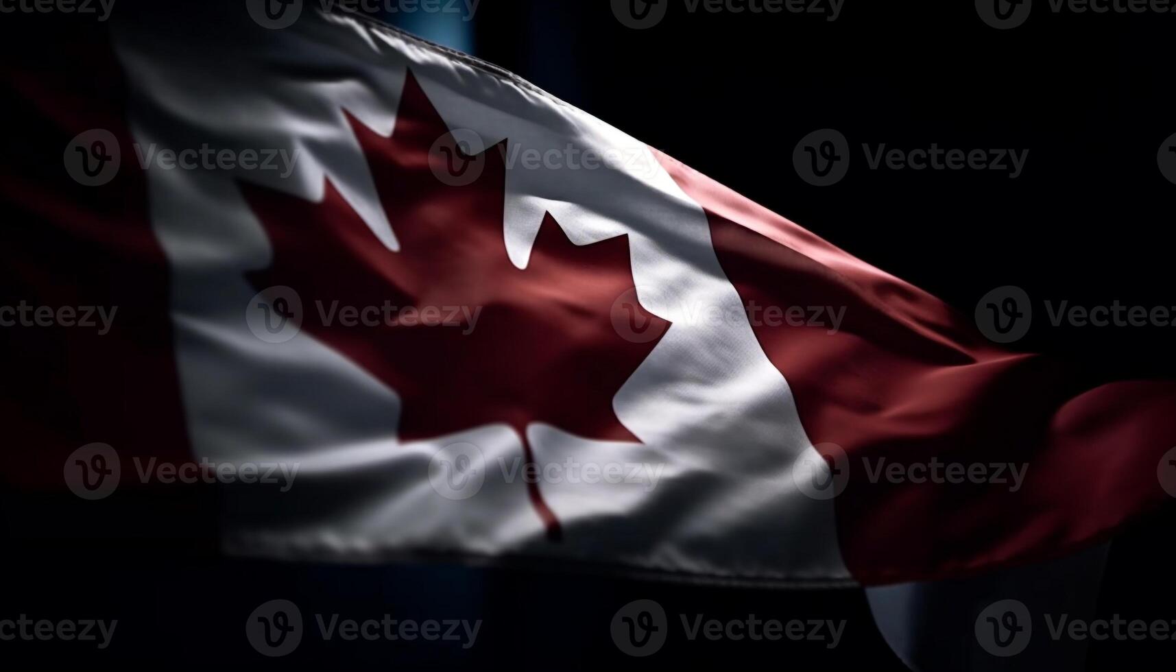 Waving flags symbolize patriotism and national pride generated by AI