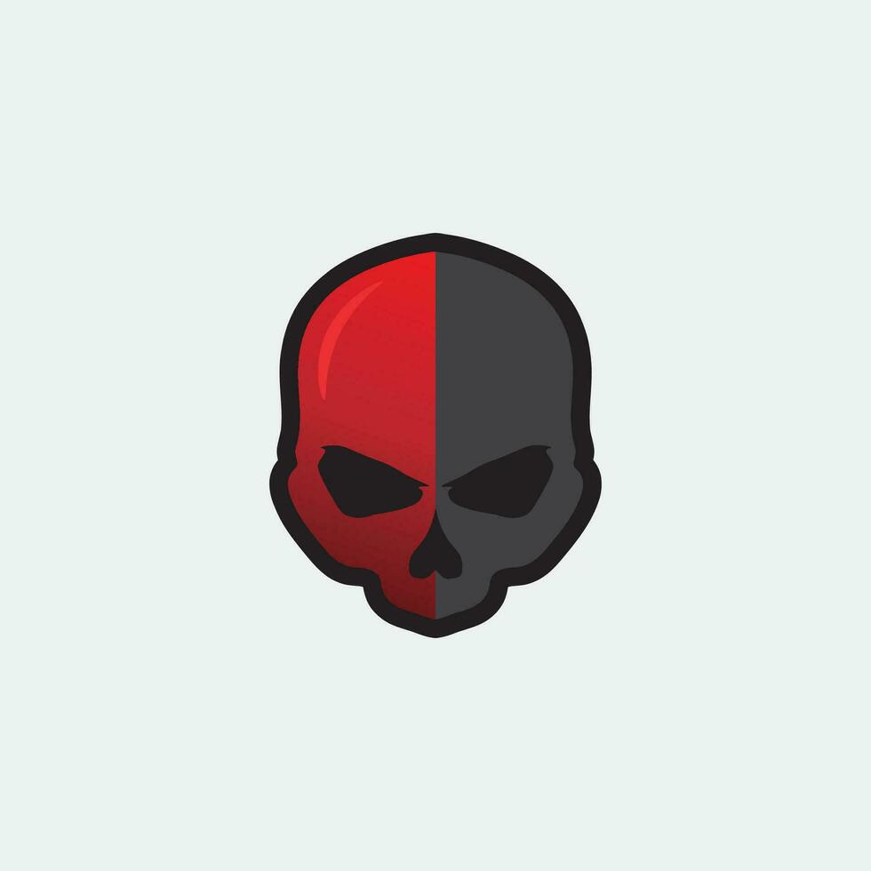 skull and bones icon logo design vector graphic illustration symbol