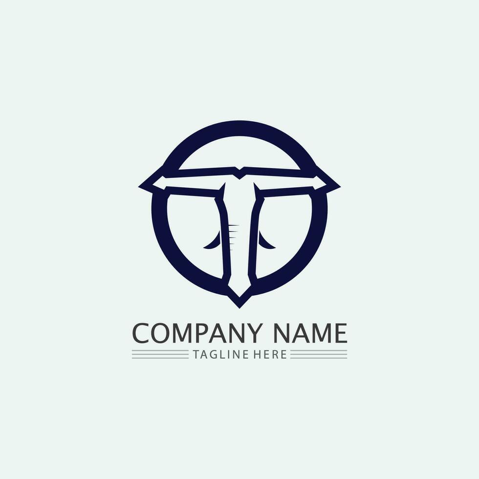 T letter, T logo vector font alphabet design and icon T