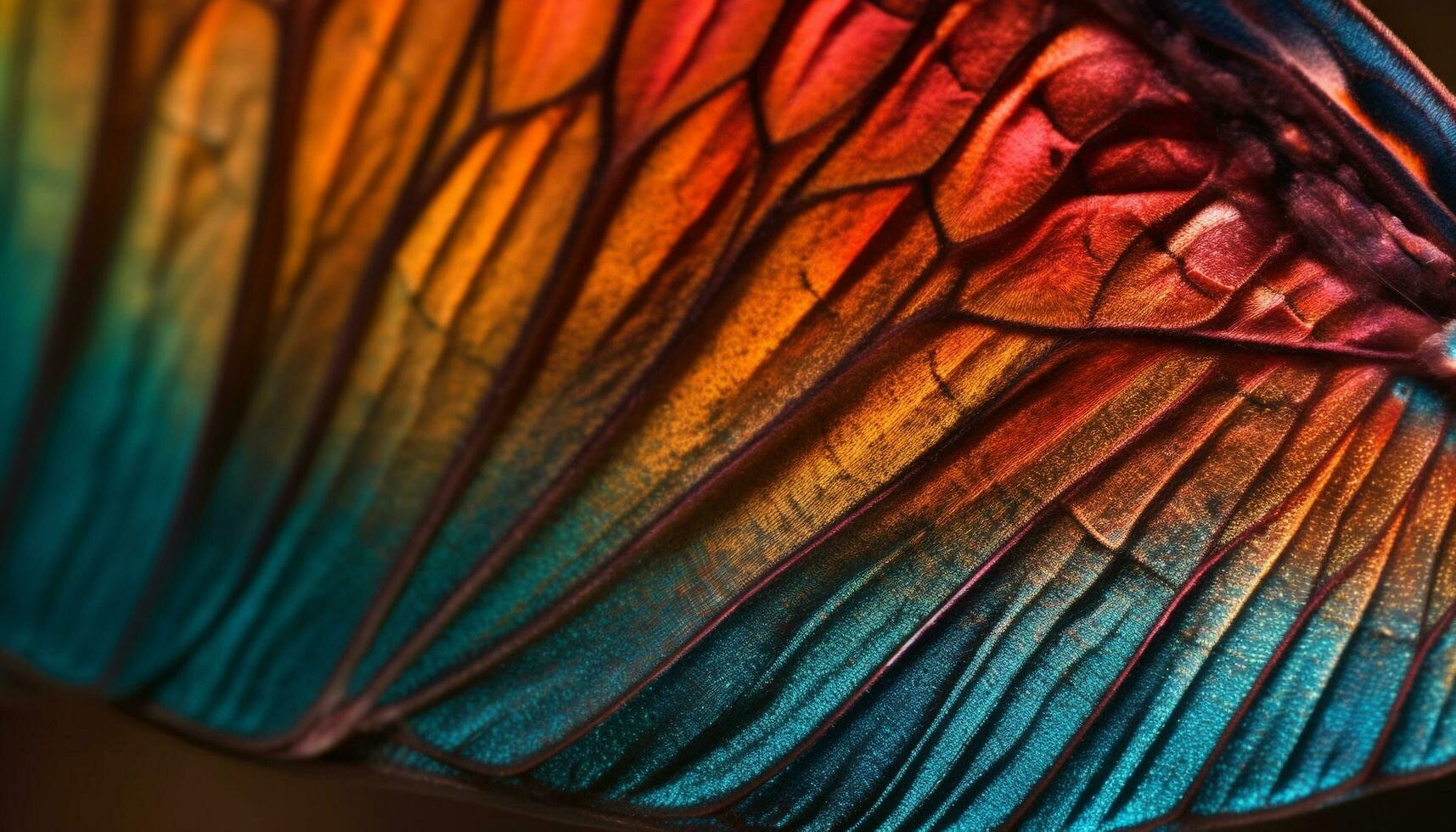 Vibrant colors and patterns in nature design generated by AI photo