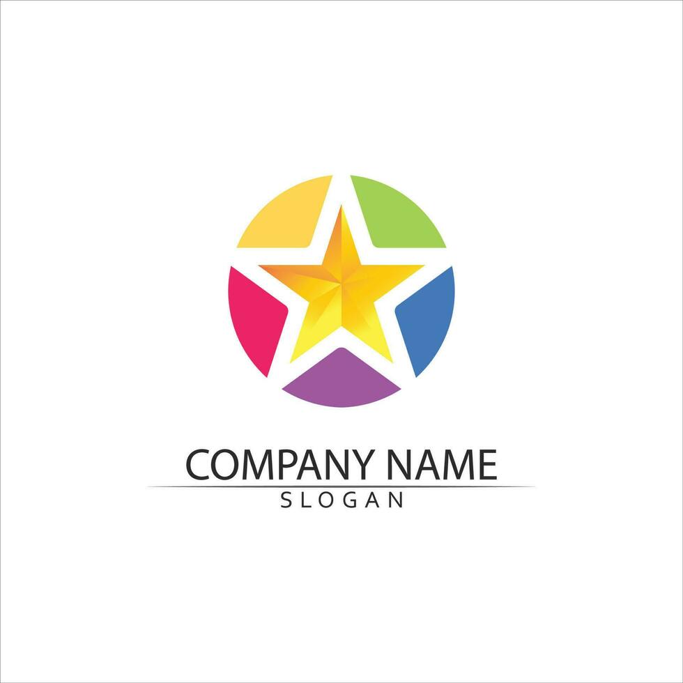 Star icon Template vector