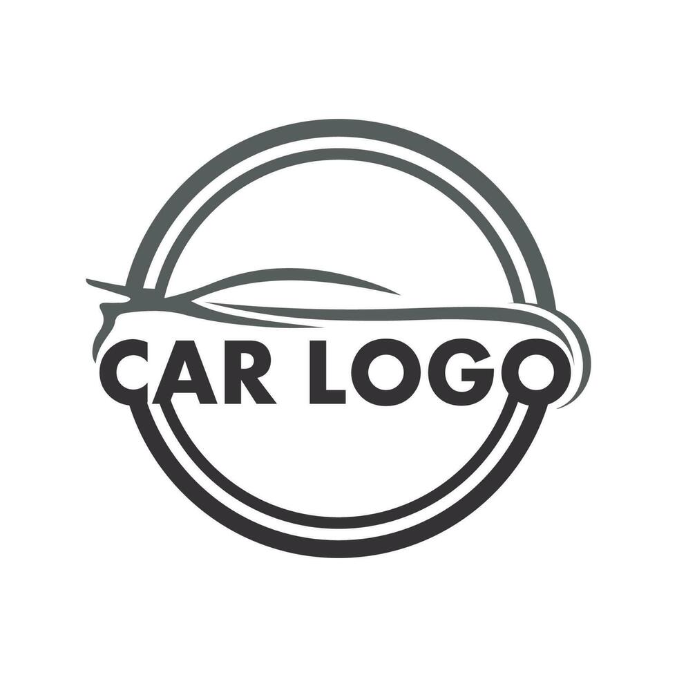 Auto car logo design with concept sports car vehicle icon silhouette.Vector illustration design template. vector