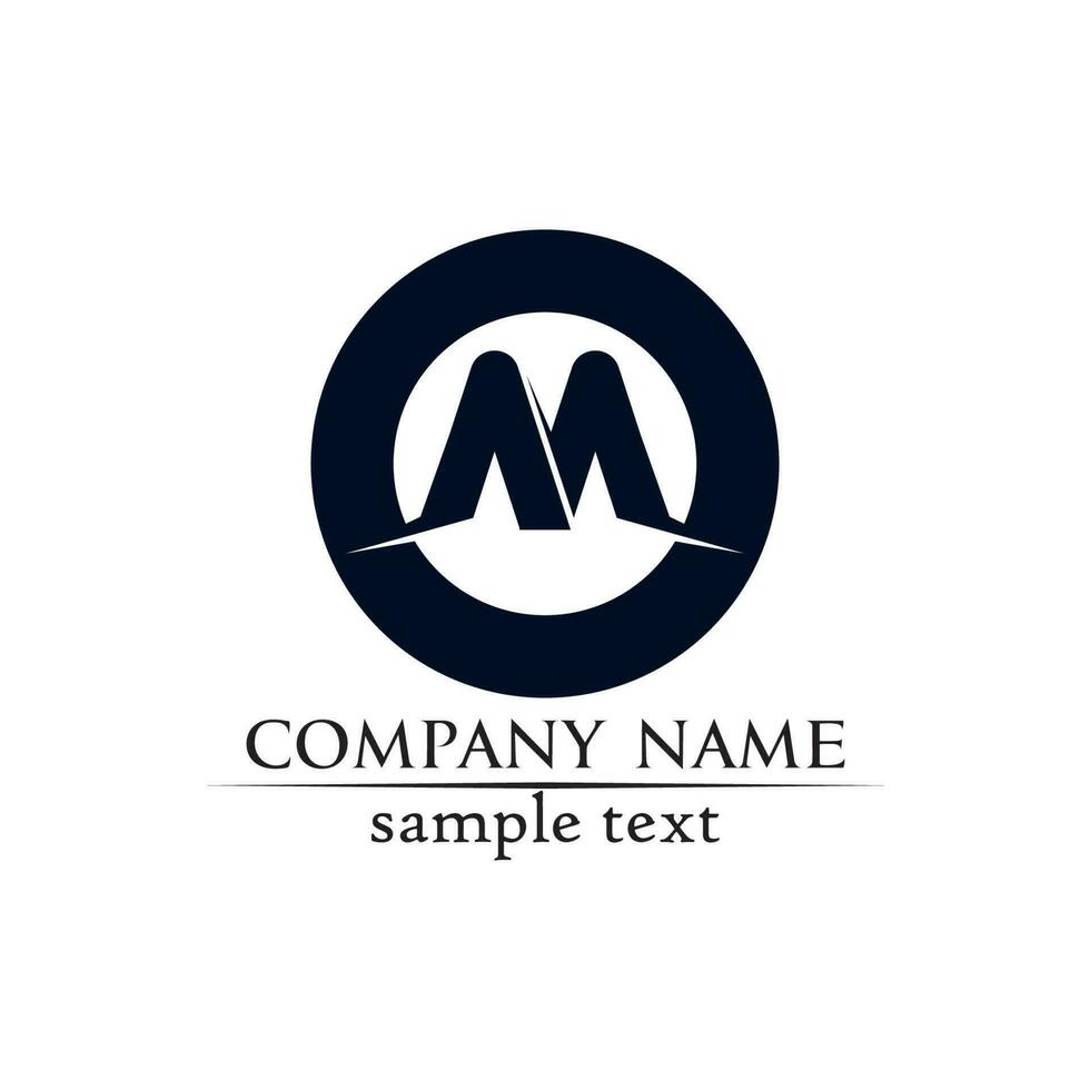 Letter M vector icons such logos