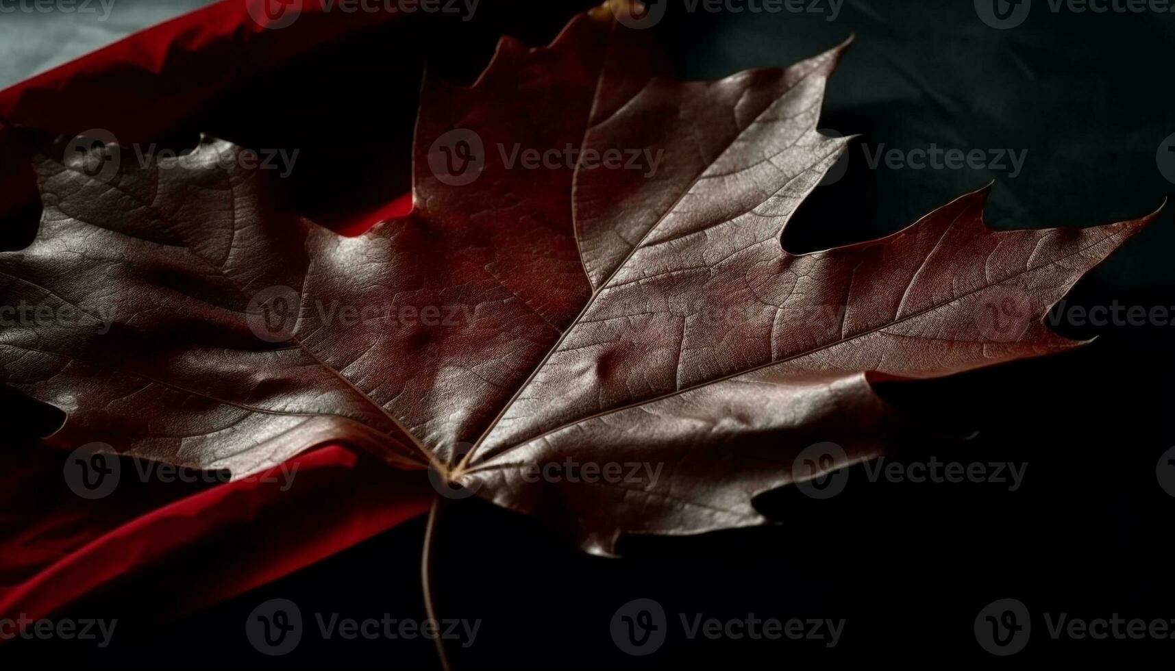 Vibrant maple leaf, yellow and multi colored beauty generated by AI photo