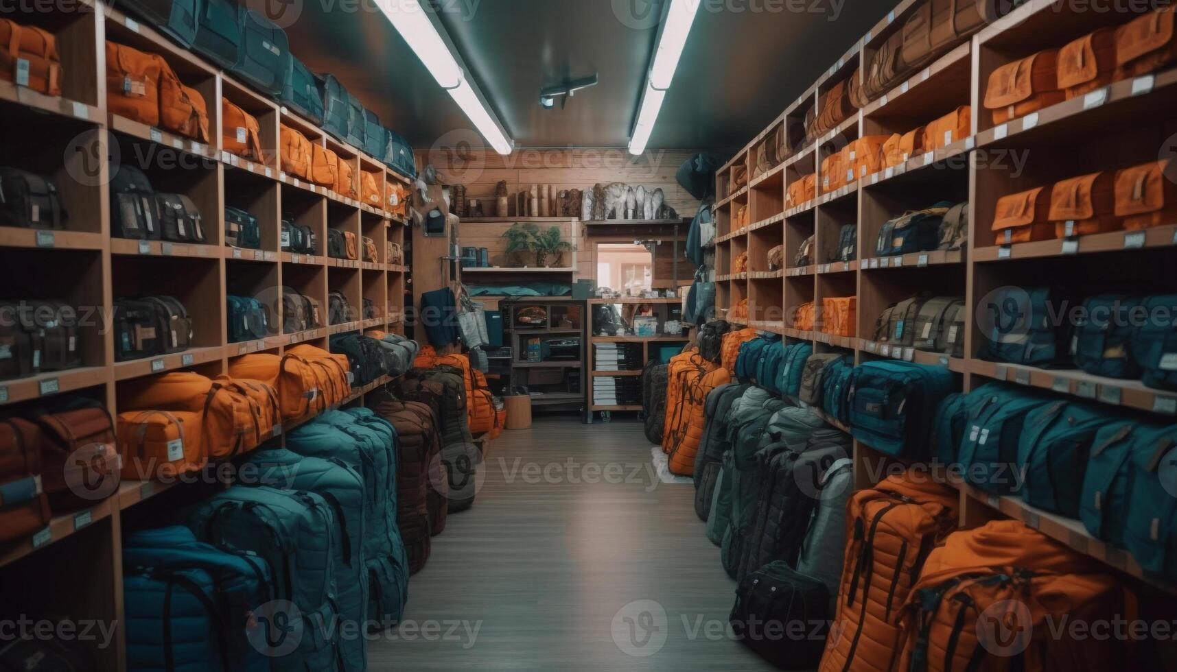 Modern clothing collection in retail store boutique photo