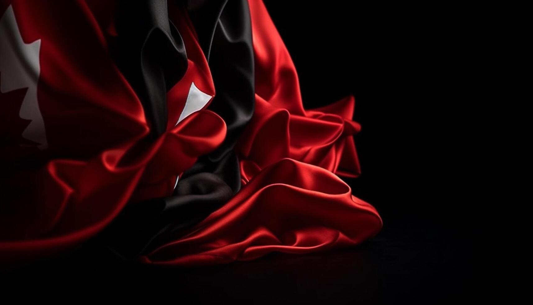 Silky waves of passion on vibrant backdrop photo