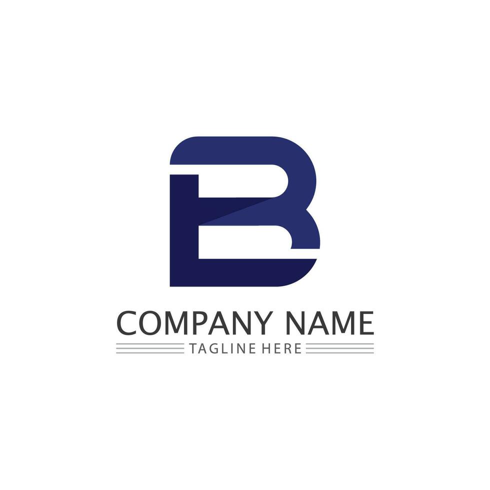 Letter b logo design with modern concept. Icon letter b vector illustration template