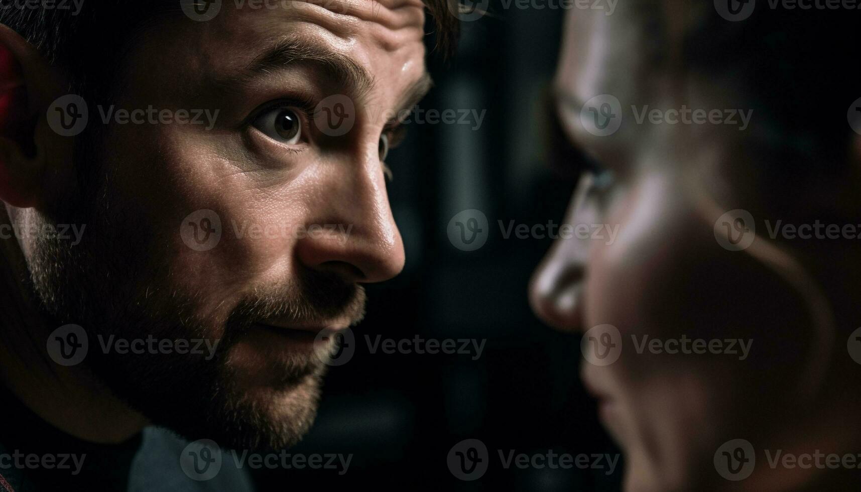 Smiling young couple in casual clothing outdoors generated by AI photo