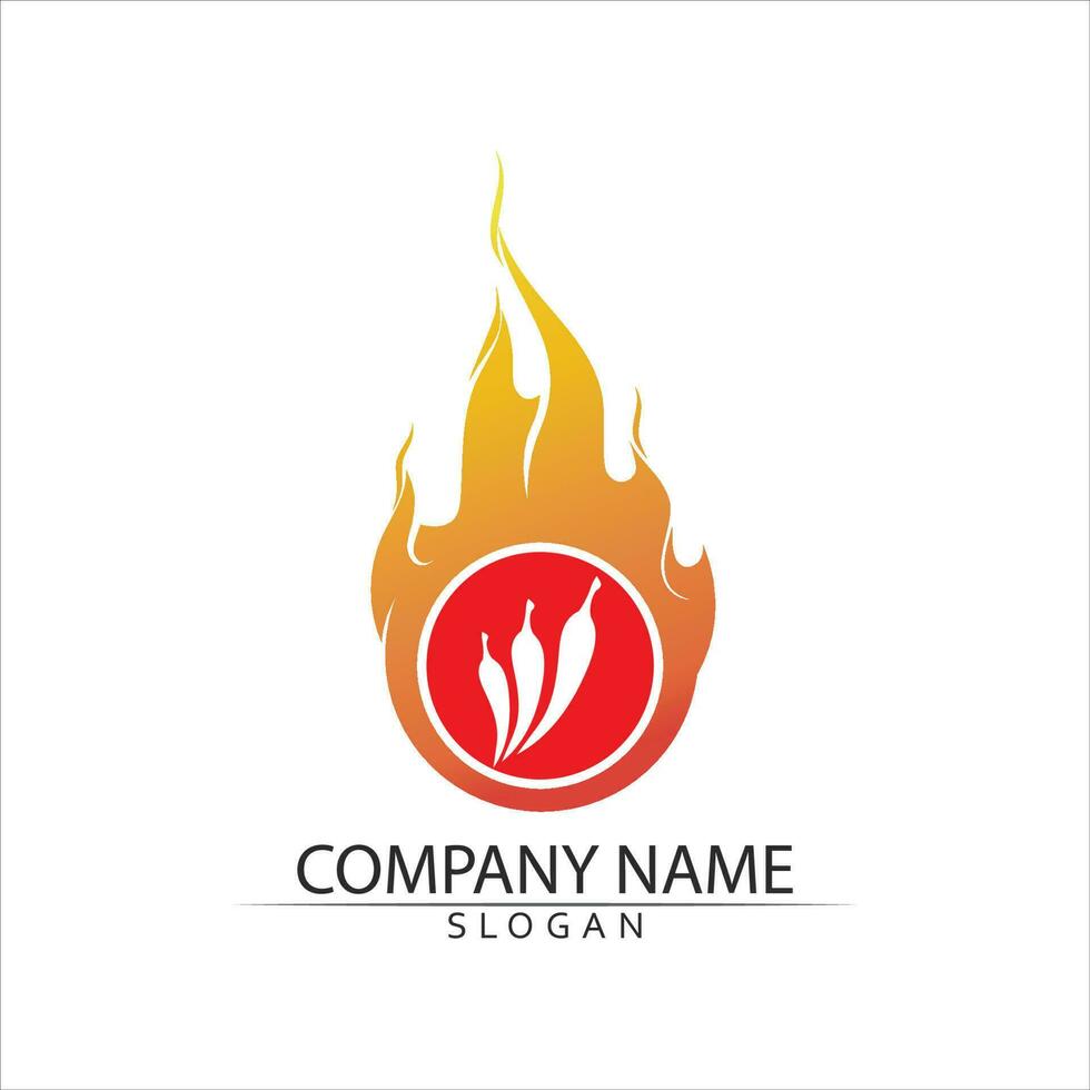 Red hot natural chili icon vector Illustration