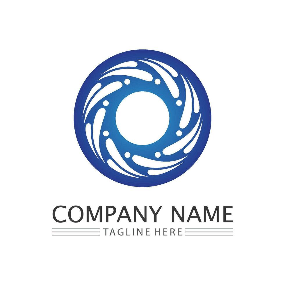 Circle logo and symbol vector icon template app