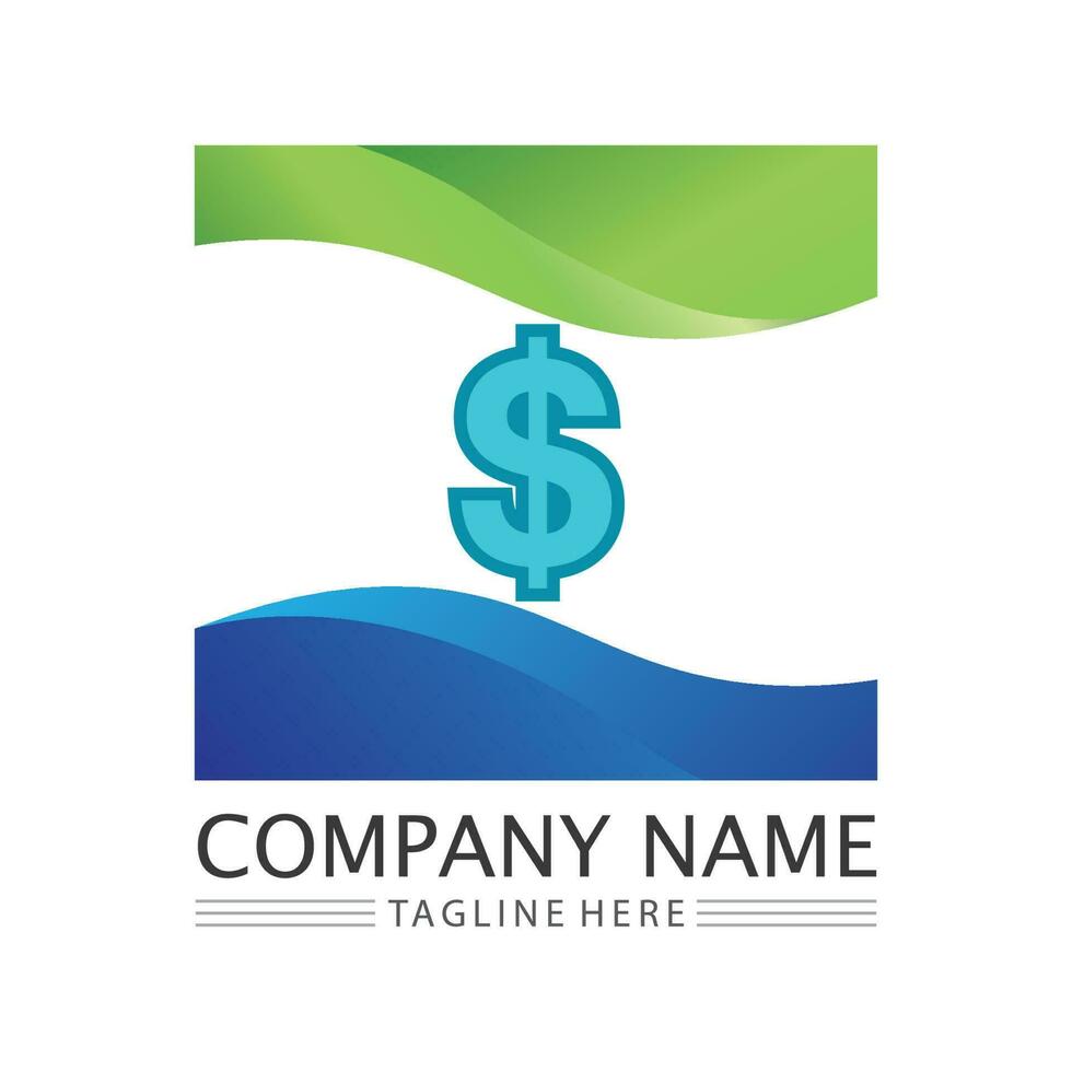 money logo and  icon design vector illustration