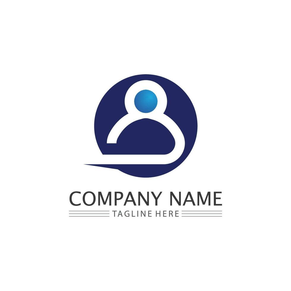 people Community,care group network and social icon design template vector