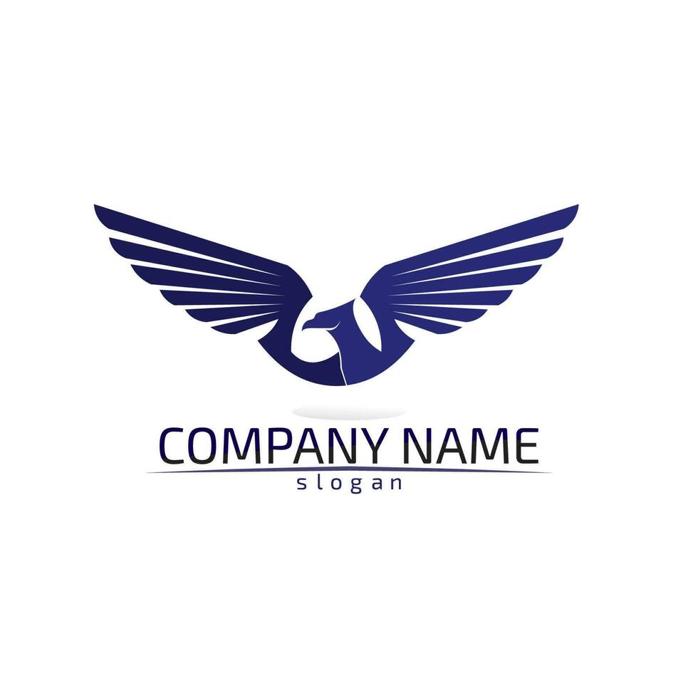 Falcon Wings Logo Template vector icon logo design app