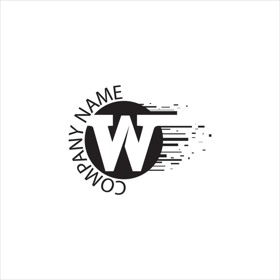 W Letter Logo Template vector