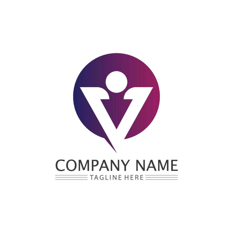 logotipo de personas, equipo, trabajo exitoso de personas, grupo y comunidad, logotipo de empresa y negocio de grupo y cuidado de diseño, icono familiar logotipo de éxito vector