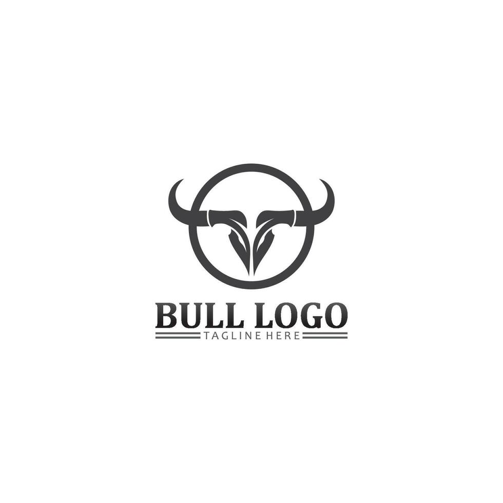 Bull buffalo head, cow, animal  mascot logo design vector for sport horn buffalo, animal, mammals, head logo, wild, matador