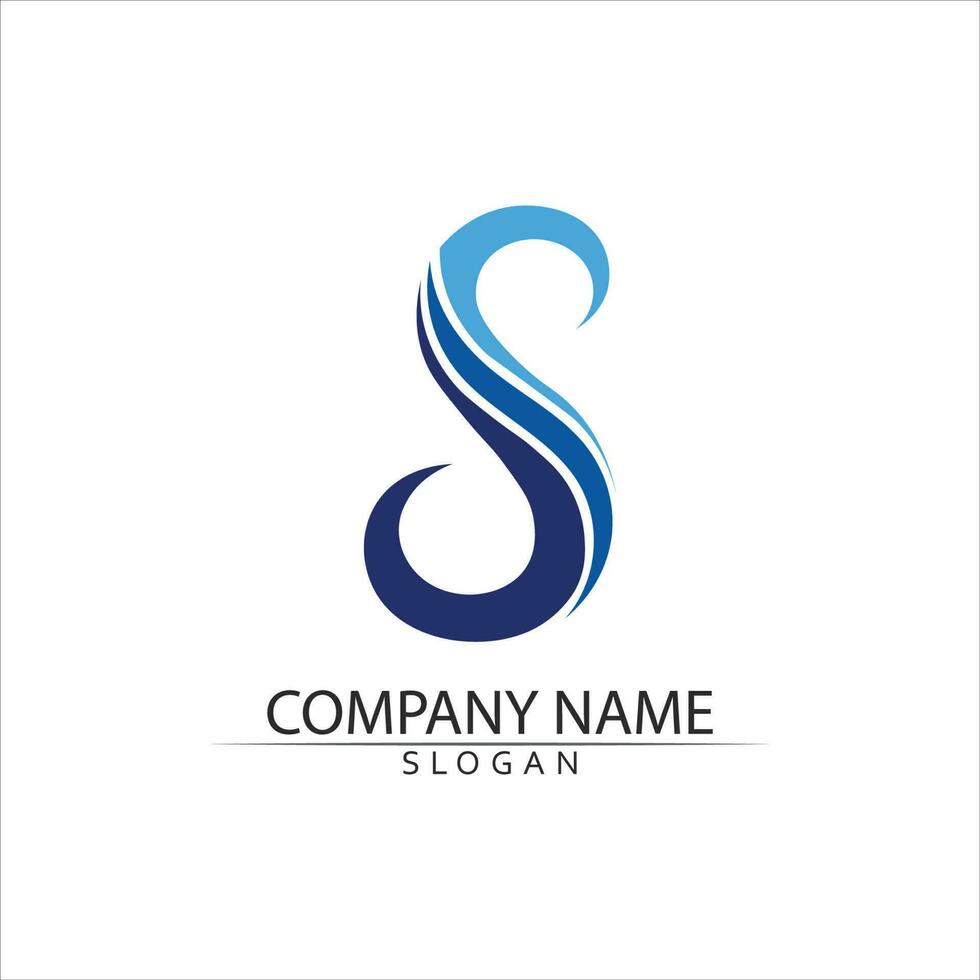 Business corporate S letter logo vector