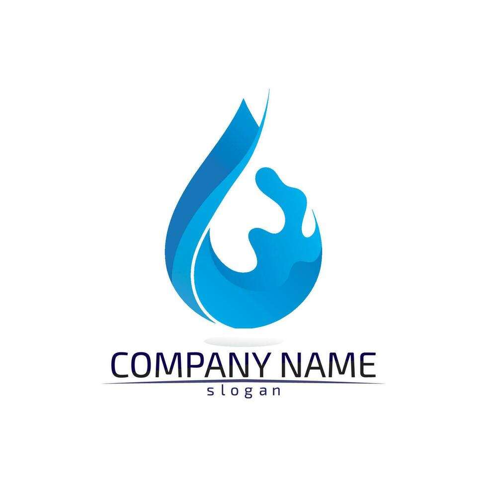 water drop Logo Template vector illustration design