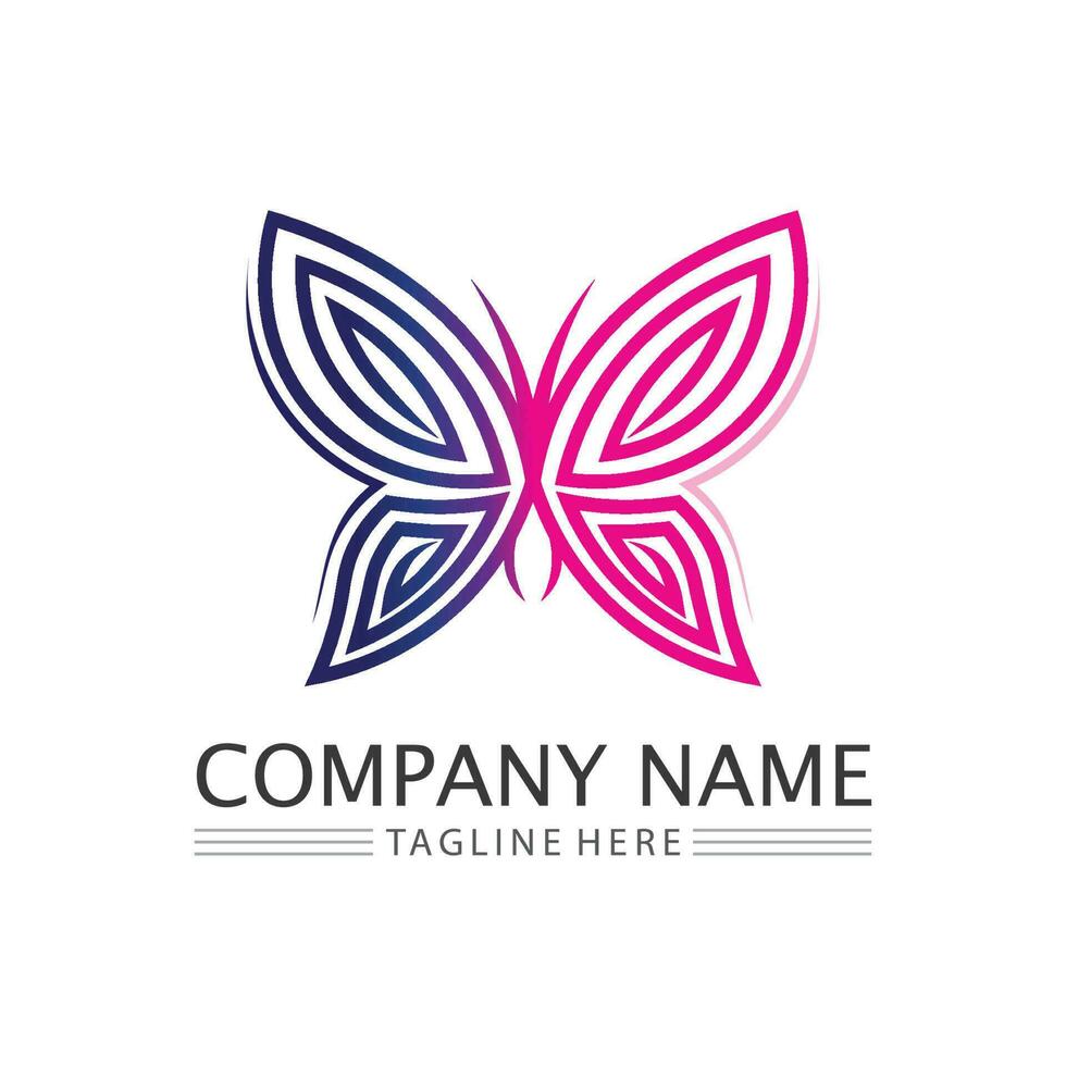 Beauty Butterfly icon design vector