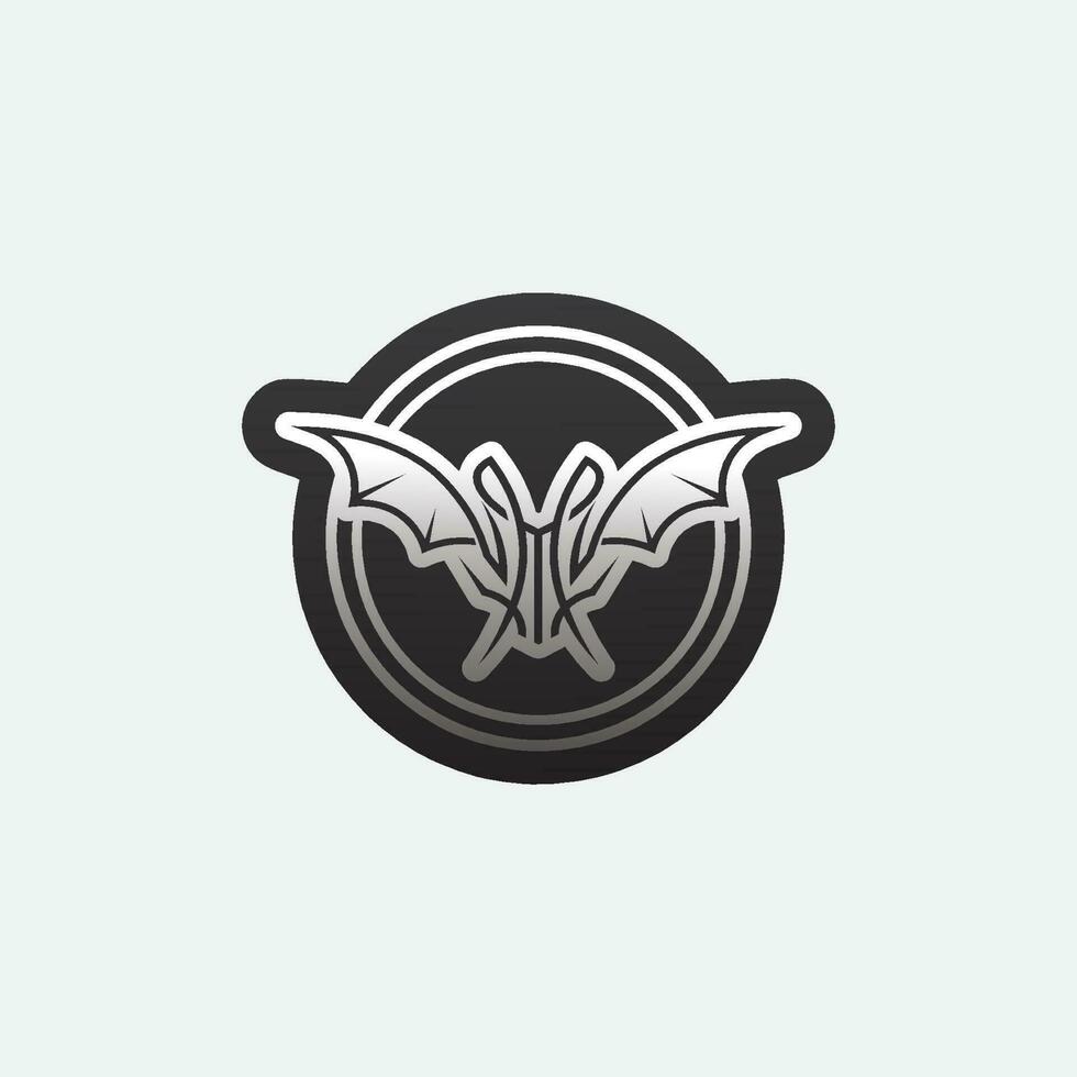 Bat logo animal and vector, wings, black, halloween, vampire, gothic, illustration, design bat icon vector