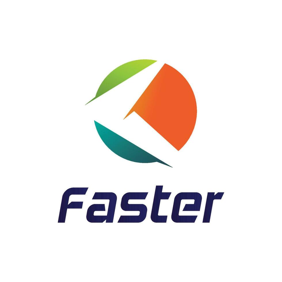 Faster Logo Template vector icon