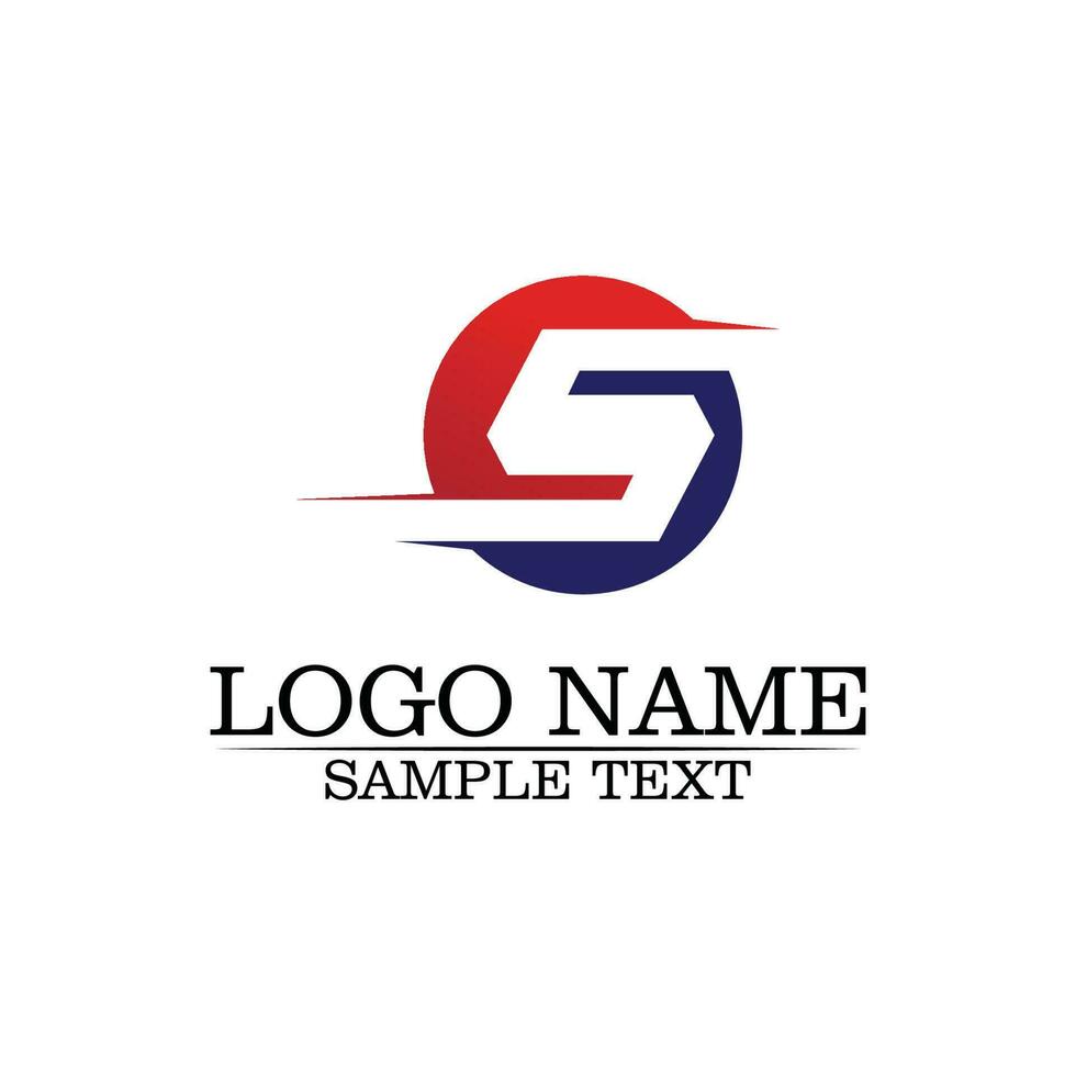 Business corporate letter S logo design vector design