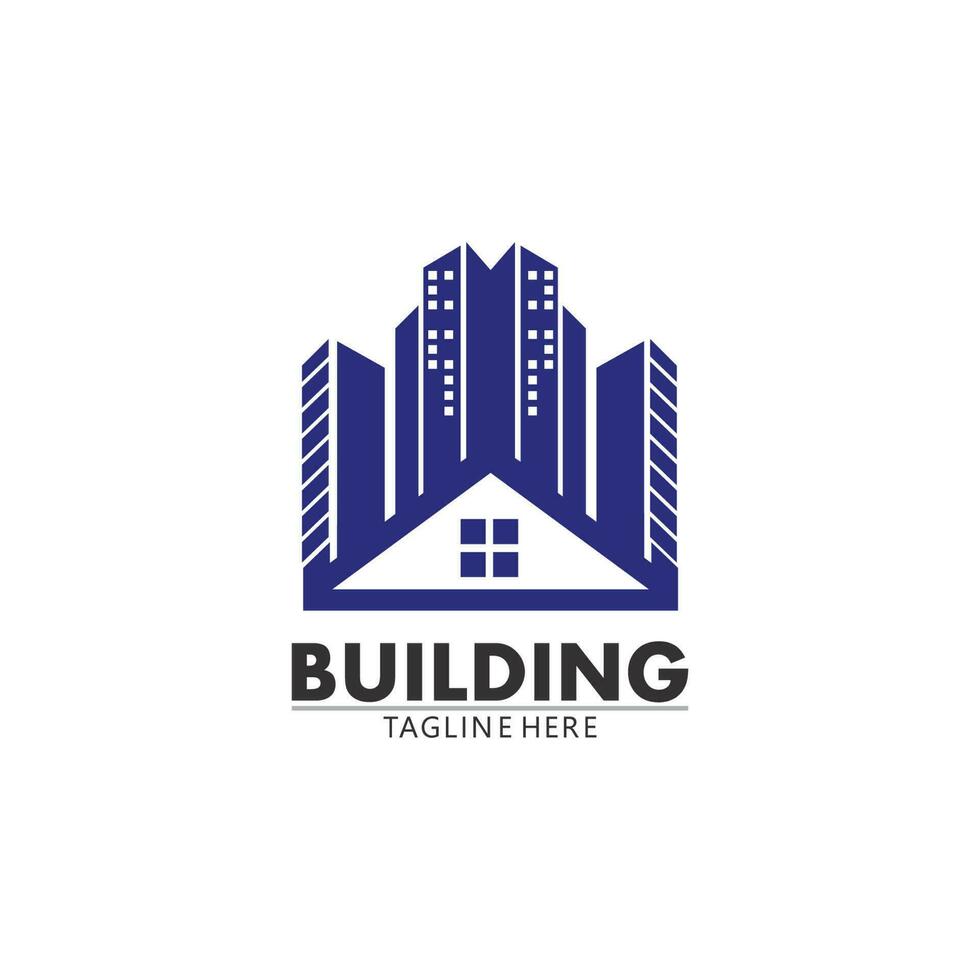 Real estate and home buildings vector logo icons template