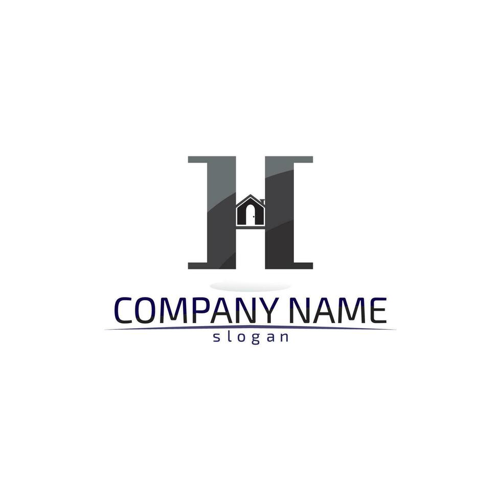 Real estate and home buildings logo icons template vector