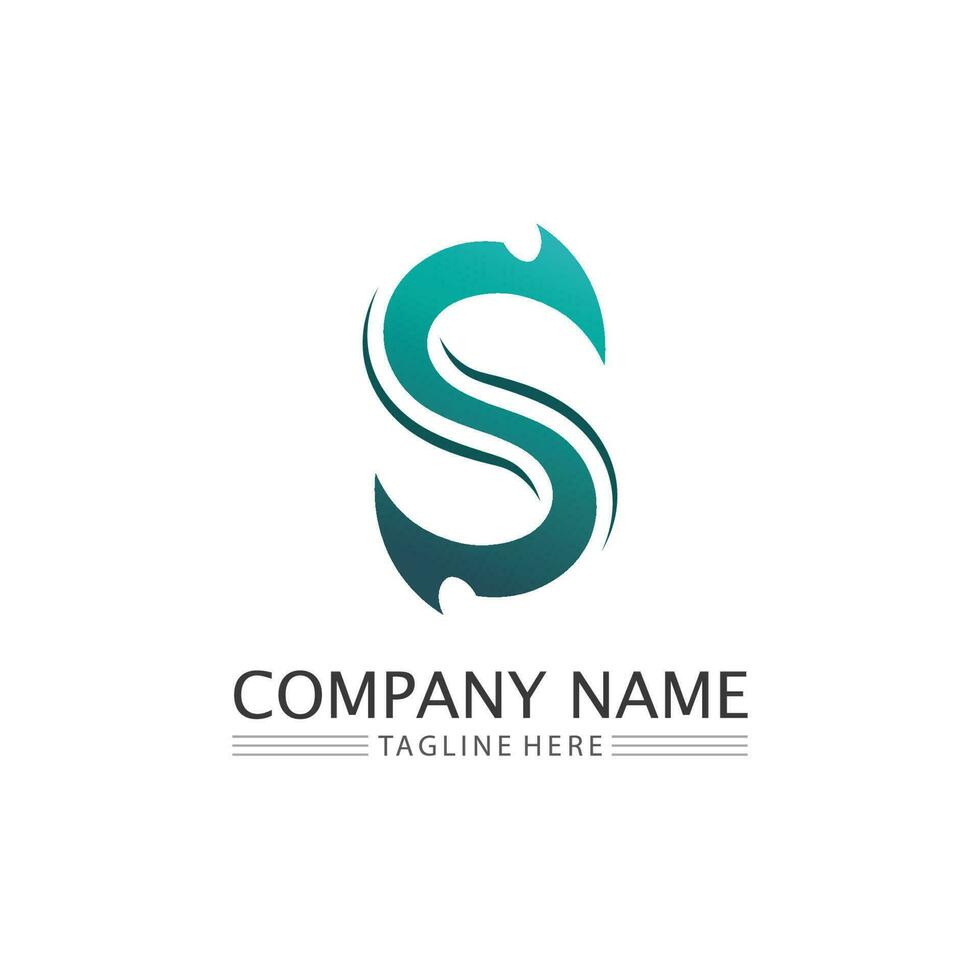 Business corporate S letter logo vector