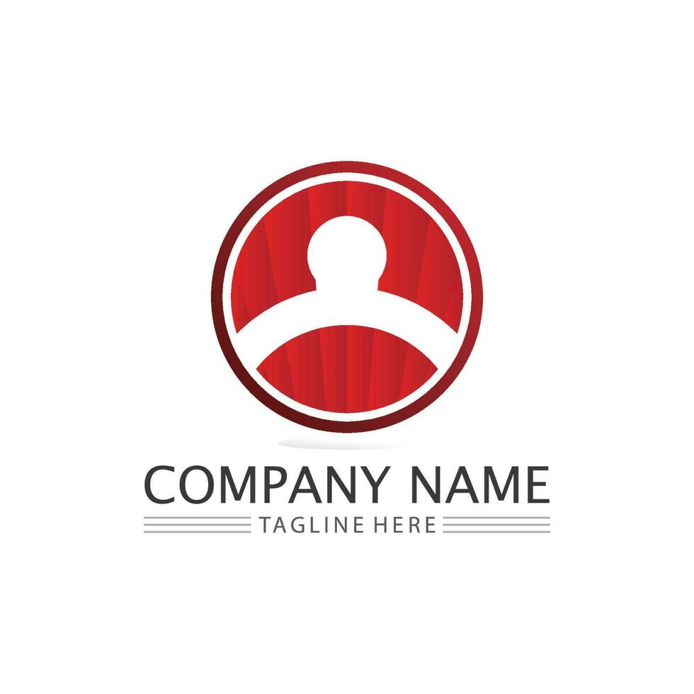 people Community,care group network and social icon design template vector