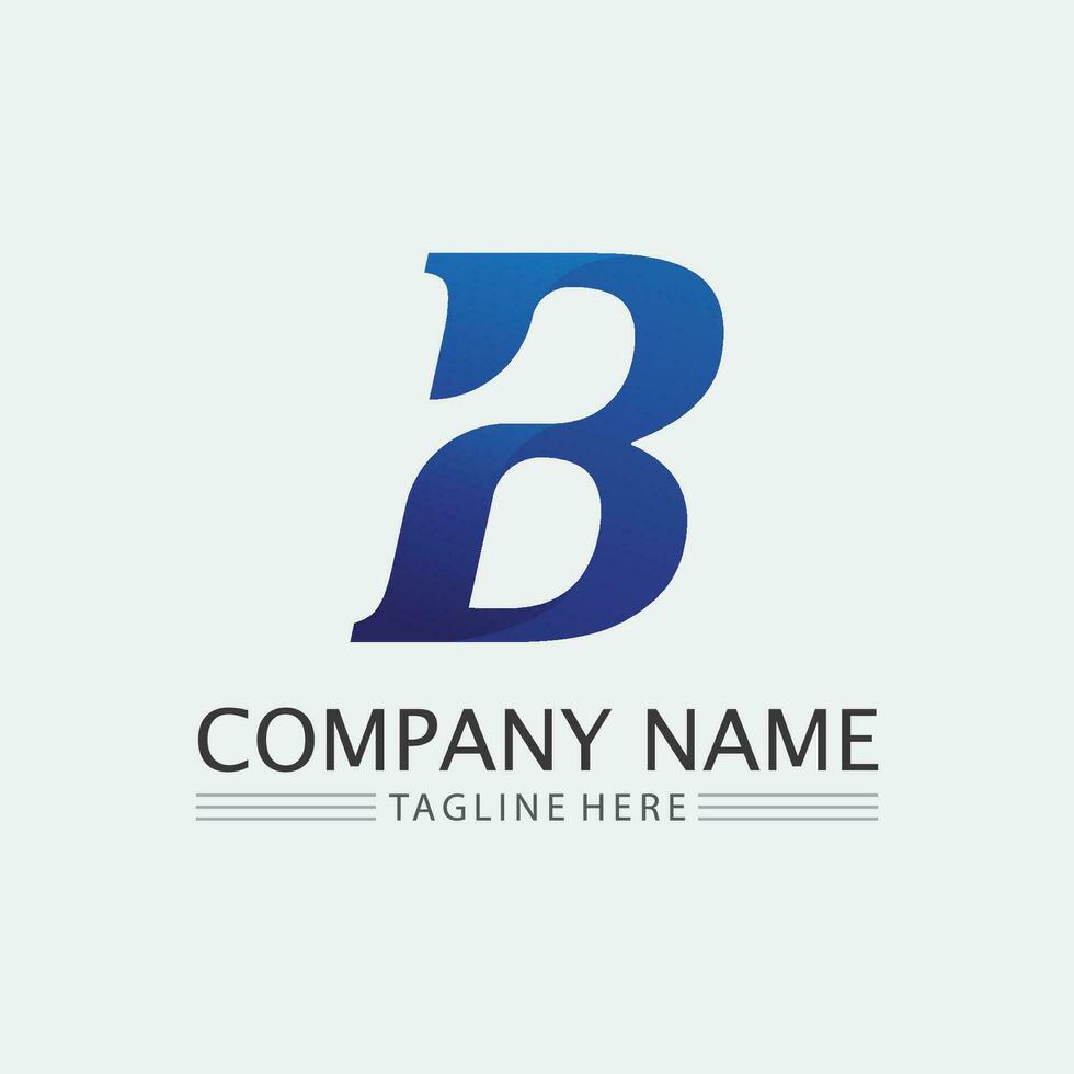B Letter vector illustration