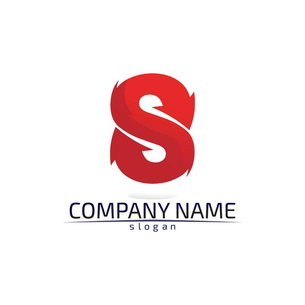Business corporate letter S logo design vector design