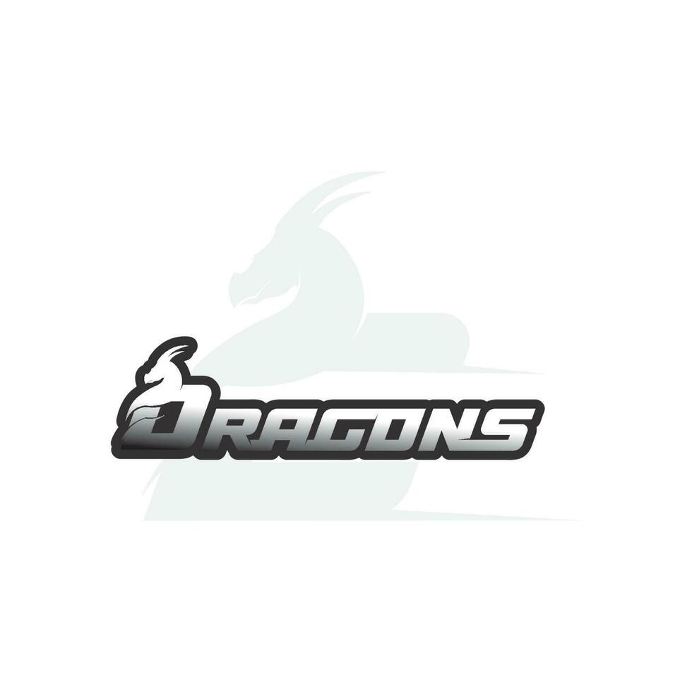 Dragon vector icon illustration