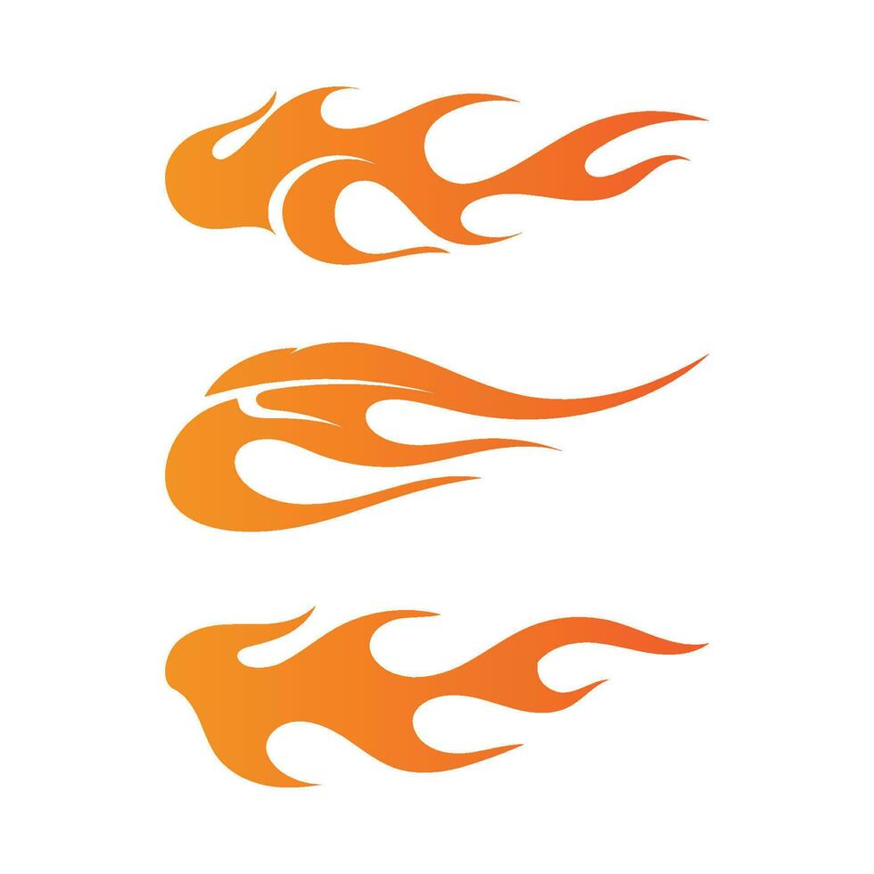 Fire flame nature logo and symbols icons template vector